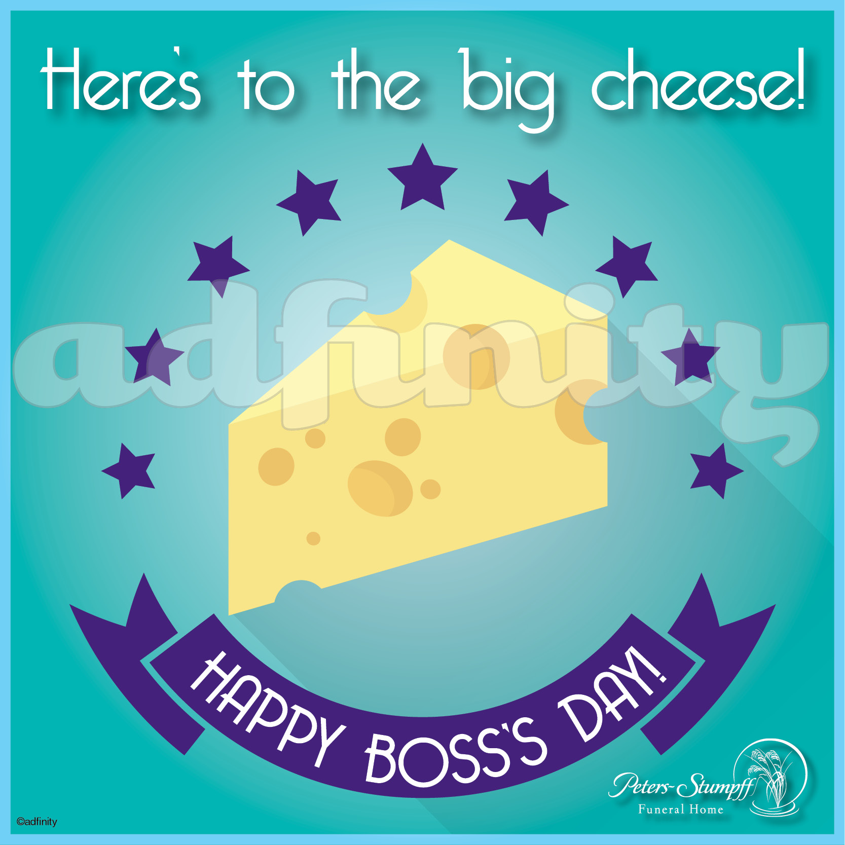 Here's to the big cheese! (Facebook) adfinity